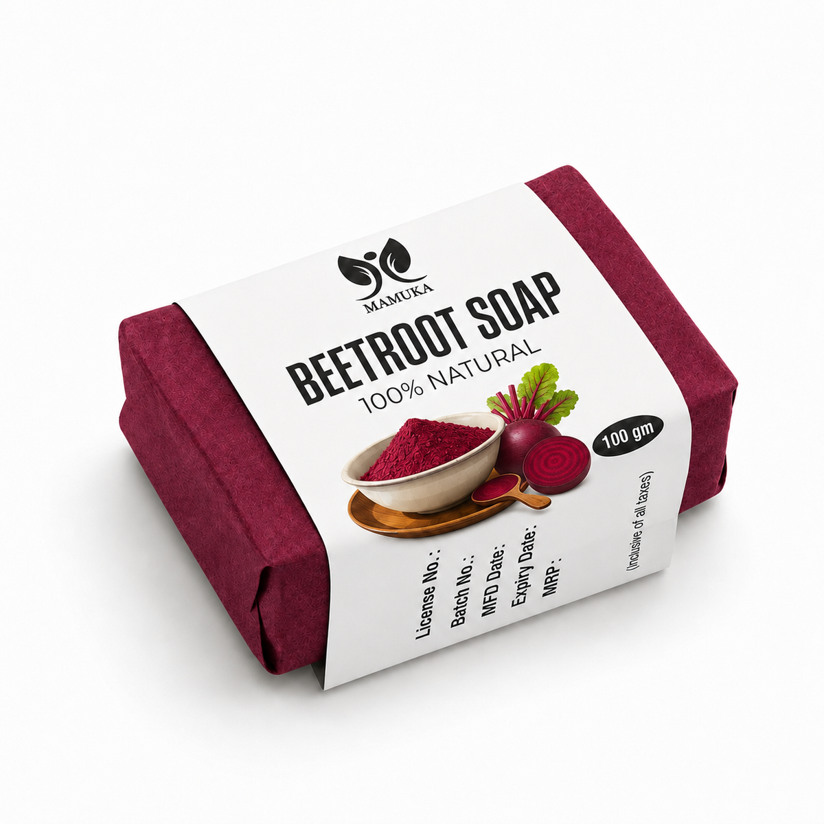 Beetroot Organic Soap- Mamuka Healthcare